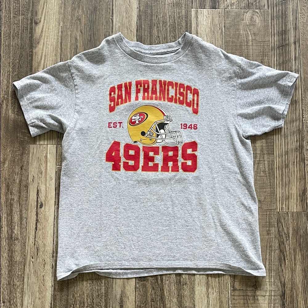 Junk Food Clothing Gray San Francisco 49ers Kids Tee